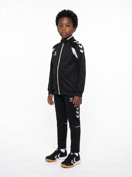 hmlCORE 2.0 TRACK ZIP JACKET KIDS, BLACK/WHITE, model