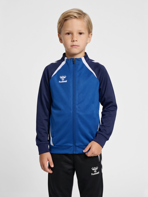 hmlLEAD 2.0 TRACK ZIP JACKET KIDS, TRUE BLUE/MARINE, model