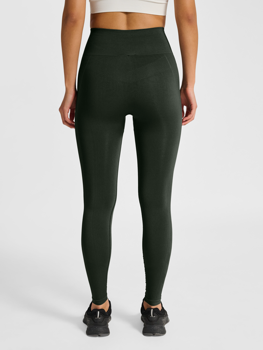 hmlTIF SEAMLESS HIGH WAIST TIGHTS, CLIMBING IVY, model