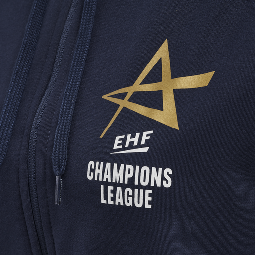 EHF CL FINAL4 ZIP HOODIE WOMEN, MARINE, packshot