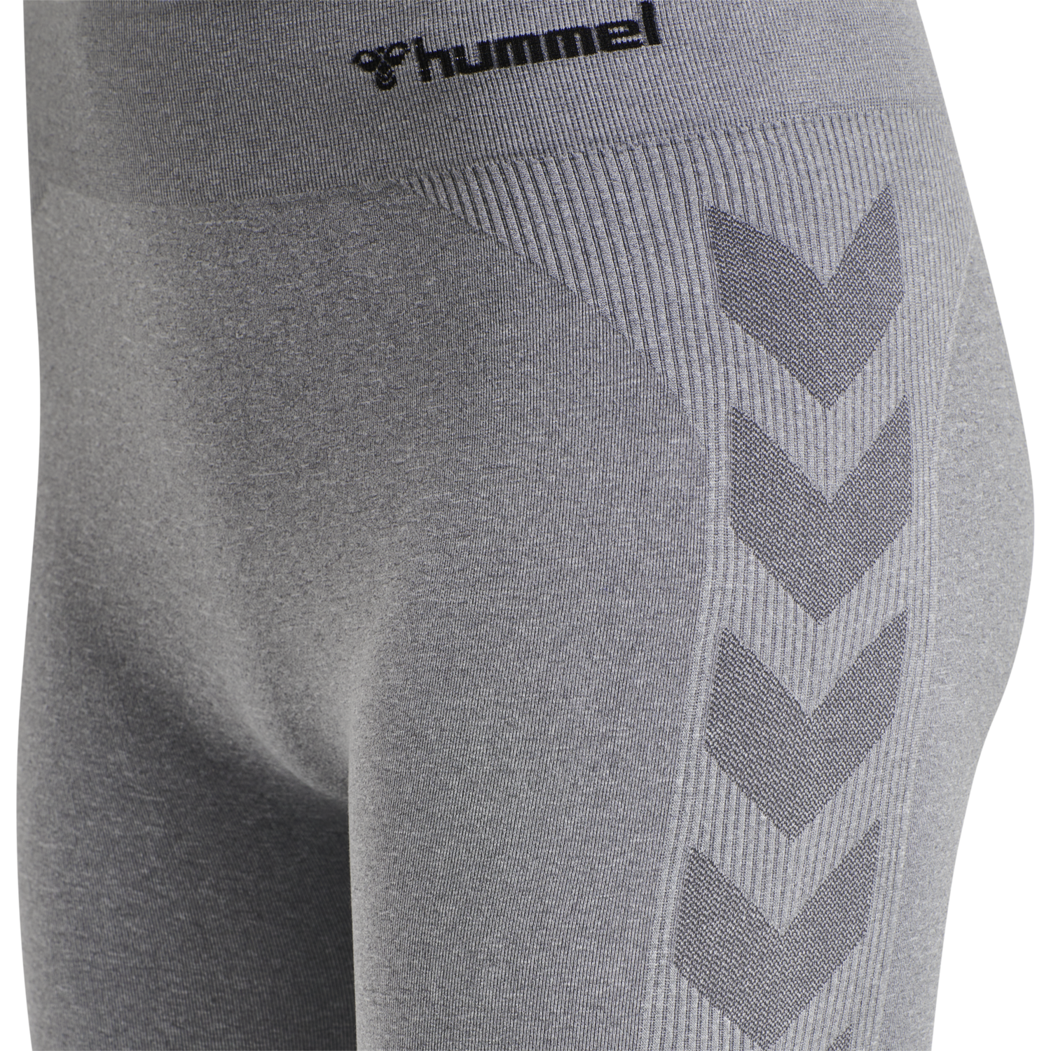 hmlCI SEAMLESS MID WAIST TIGHTS, GREY MELANGE, packshot