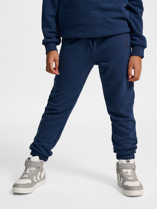 hmlJR BASE REGULAR PANTS, DRESS BLUES, model