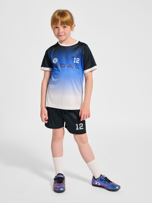 hmlSHIMMER T-SHIRT S/S, BLACK/WHITE, model