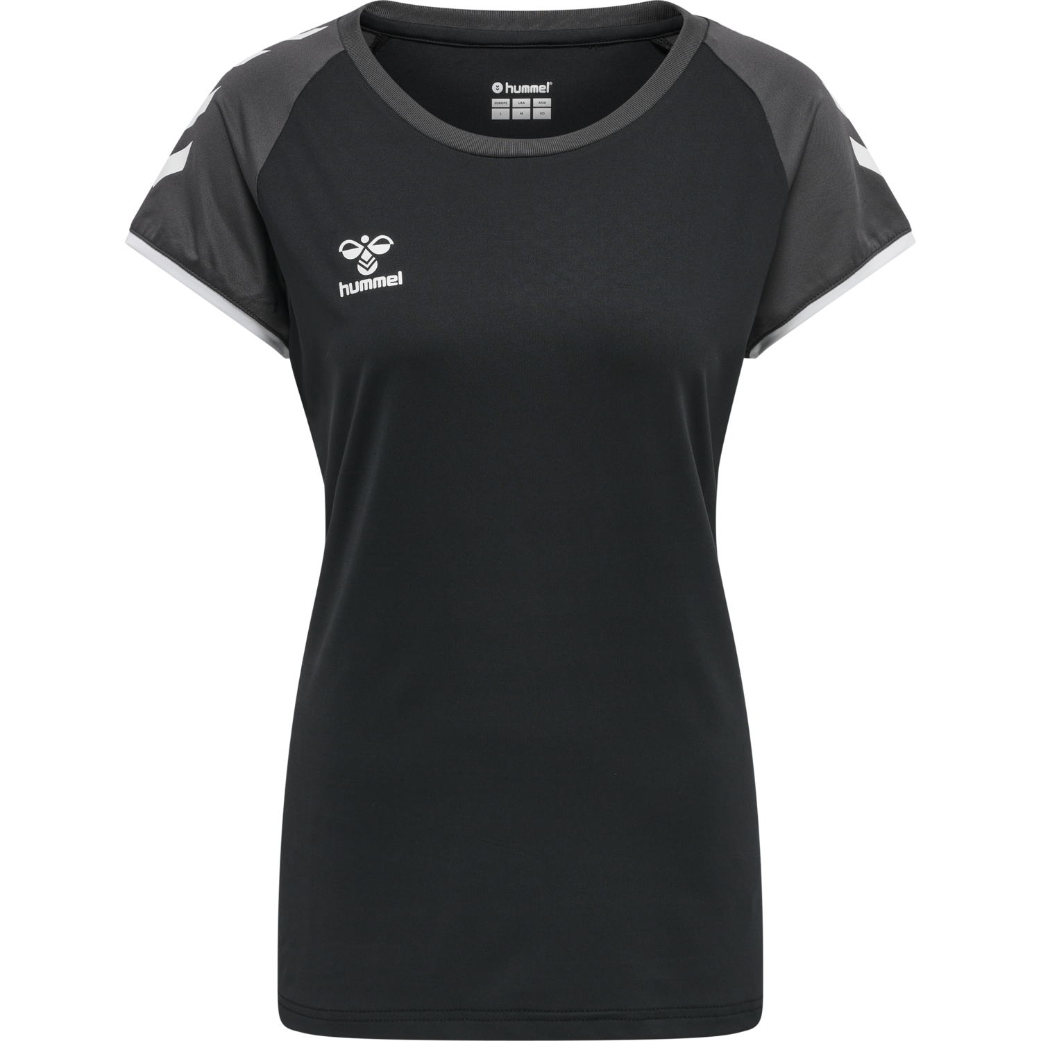 hmlCORE VOLLEY STRETCH TEE WO, BLACK, packshot