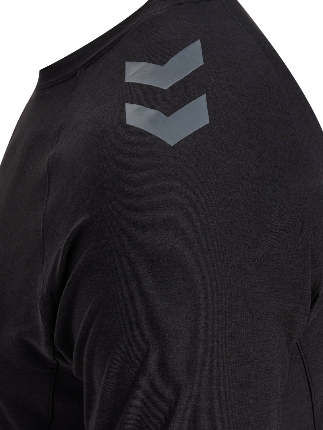 hmlCIMA 2.0 JERSEY S/S, BLACK MELANGE, packshot