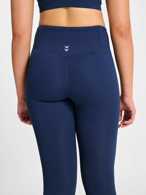 hmlYOGA WRAP HIGH WAIST W TIGHTS, DRESS BLUES, model