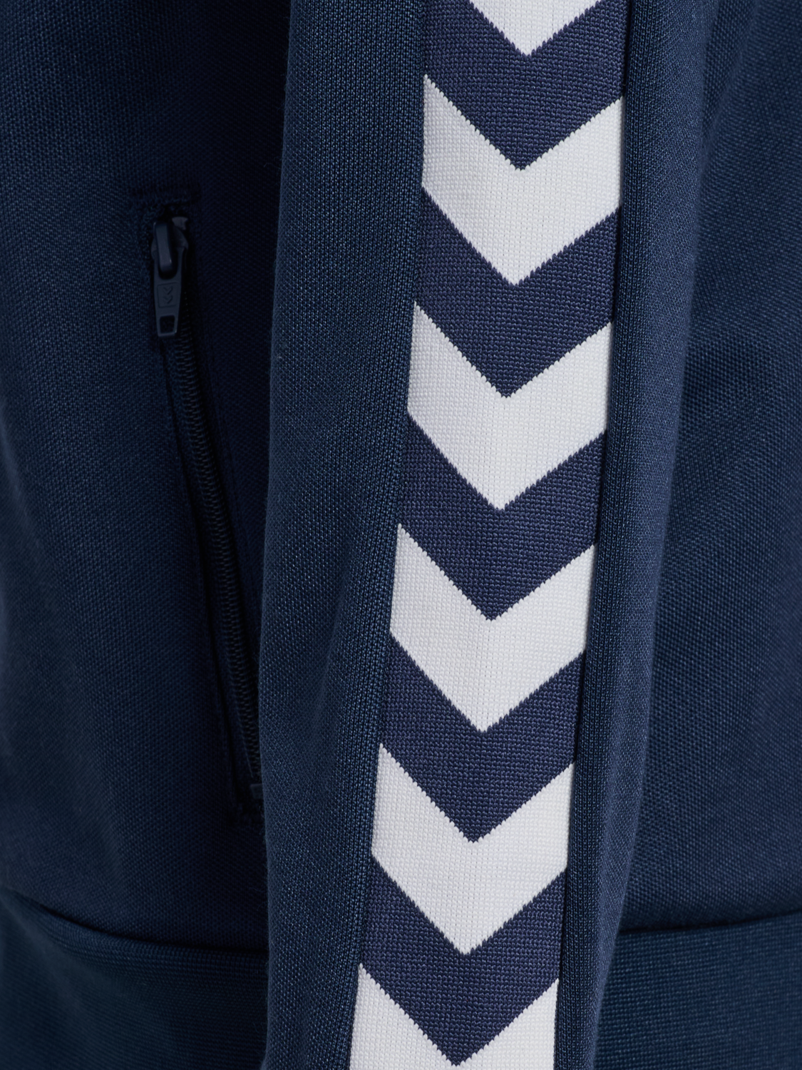 hmlJR ARCHIVE REG POLY ZIP JACKET, DRESS BLUES, packshot