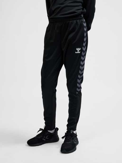 hmlAUTHENTIC TRAINING PANTS KIDS, BLACK, model