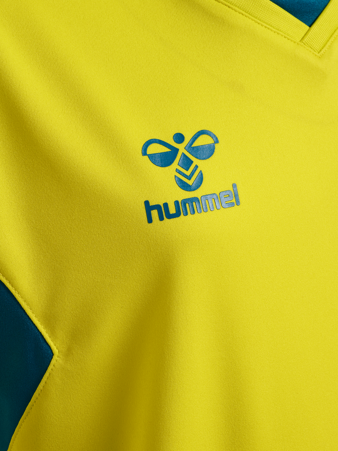 hmlAUTHENTIC PL JERSEY S/S KIDS, BLAZING YELLOW/TRUE BLUE, packshot