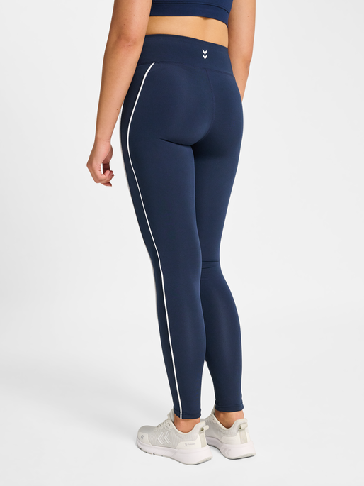 hmlPULSE PIPING MW TIGHTS, DRESS BLUES, model