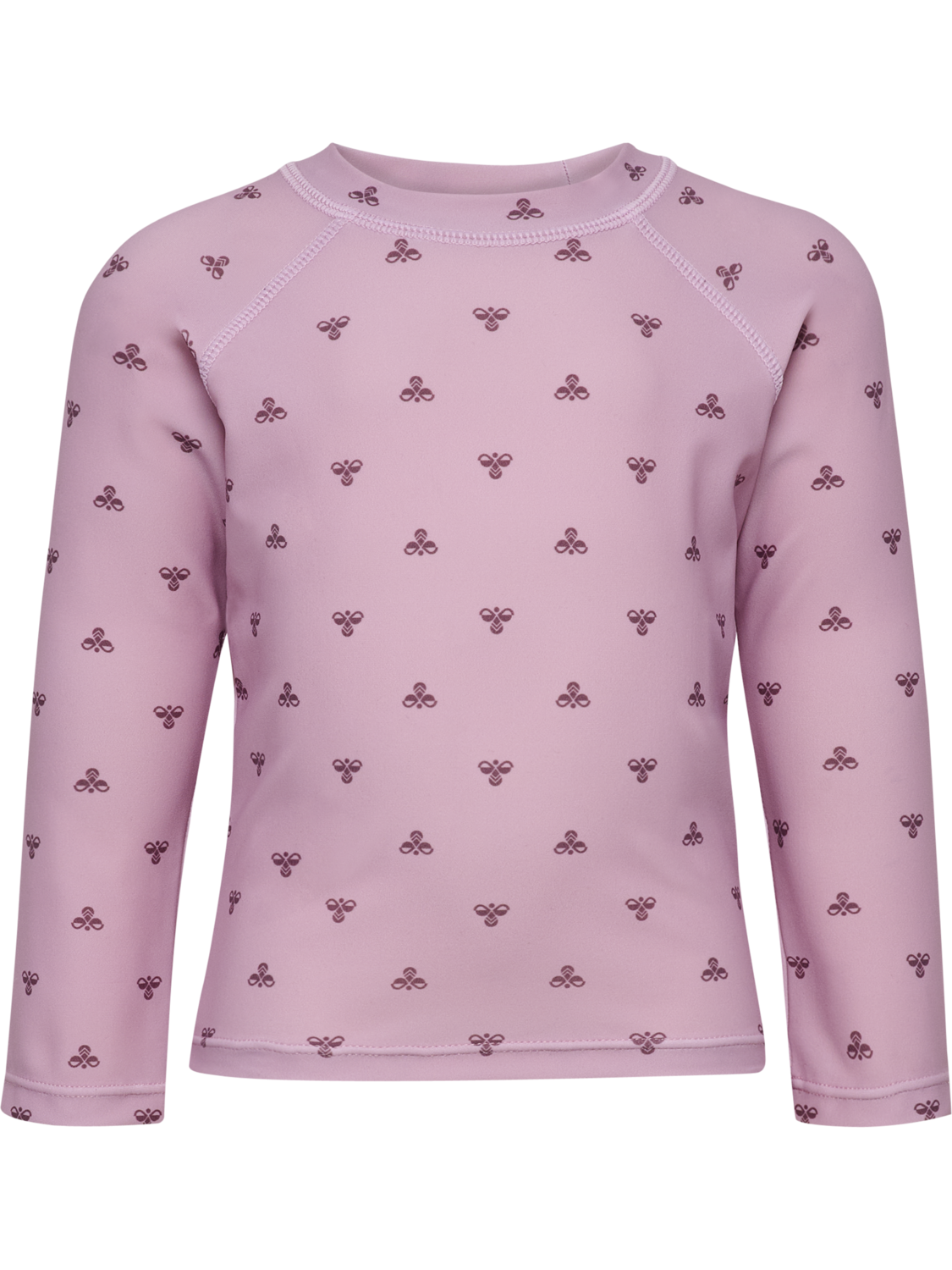 hmlMINI BEE AOP SWIM T-SHIRT L/S, MAUVE SHADOW, packshot