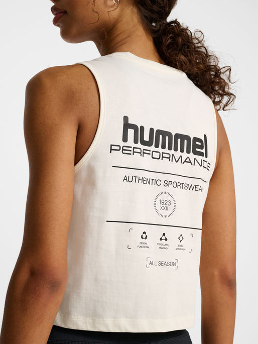 hmlHIIT CROPPED W MUSCLE TANK TOP, TOFU, model