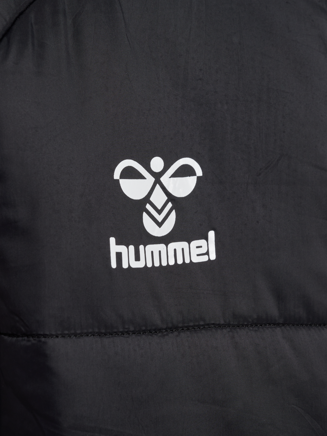 hmlGO QUILTED HOOD JACKET KIDS, BLACK, packshot