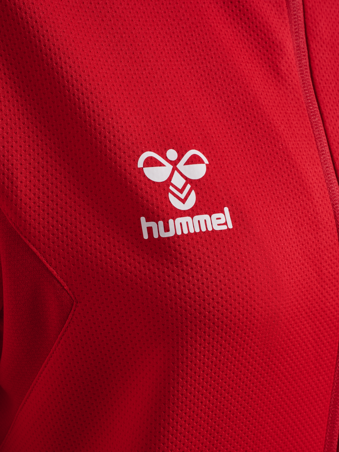hmlAUTHENTIC PL ZIP HOODIE WOMAN, TRUE RED, packshot