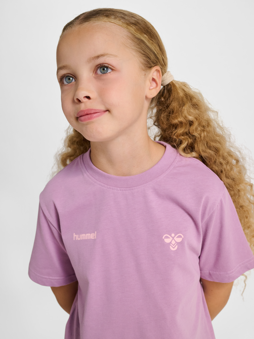 hmlJR GRAPHIC T-SHIRT S/S, LAVENDER MIST, model