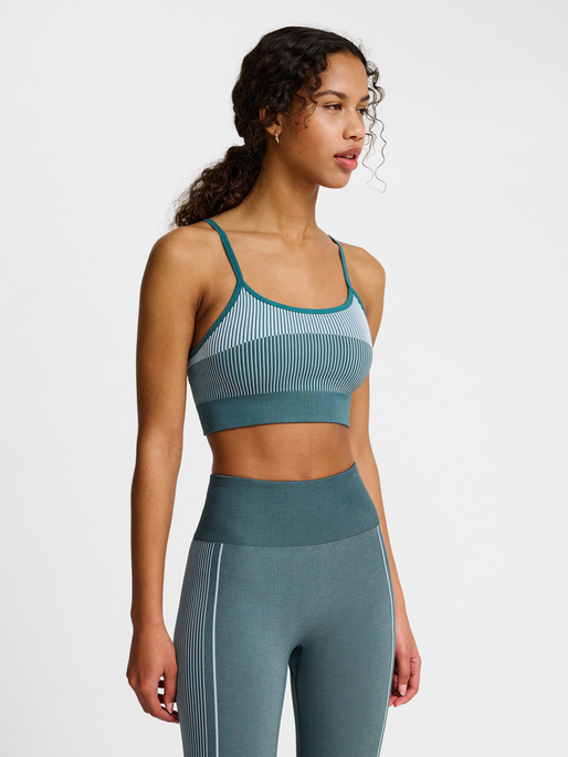 hmlYOGA SEAMLESS LOW SUPPORT BRA, STARGAZER, model