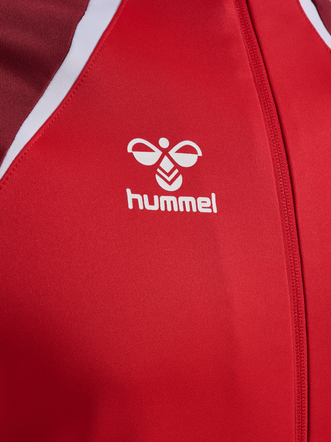 hmlLEAD 2.0 TRACK ZIP JACKET, TRUE RED/MAROON, packshot