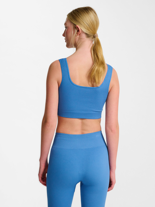 hmlPULSE SEAMLESS RIB BRA, RIVERSIDE, model