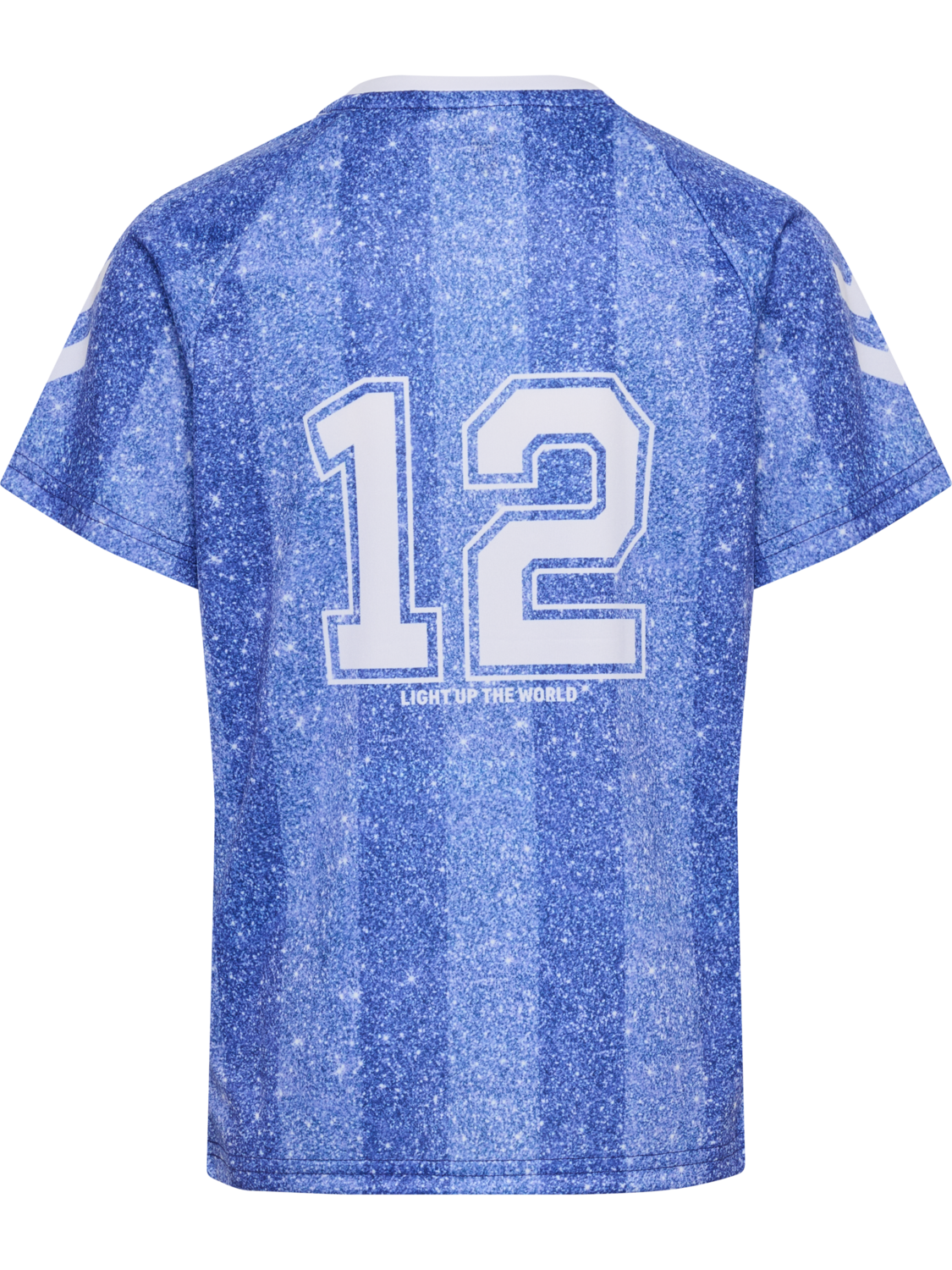 hmlSHIMMER T-SHIRT S/S, DAZZLING BLUE/BRIGHT WHITE, packshot