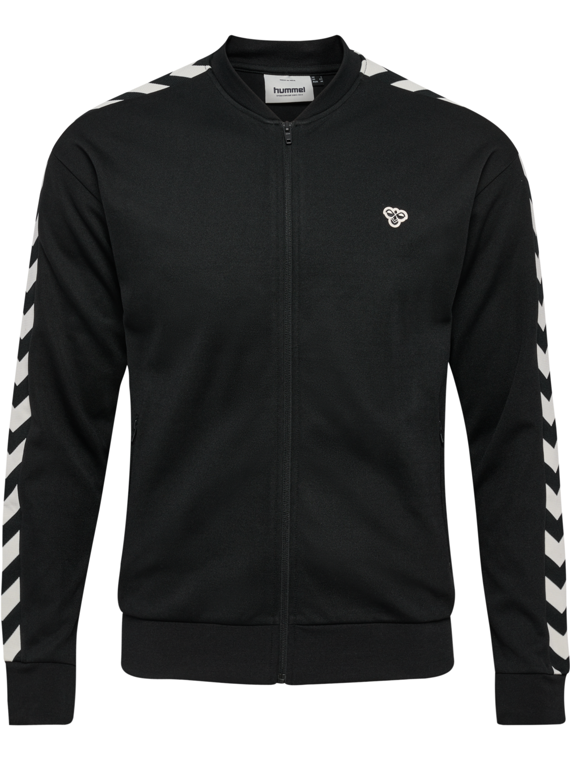 hmlARCHIVE REGULAR POLY ZIP JACKET, BLACK, packshot