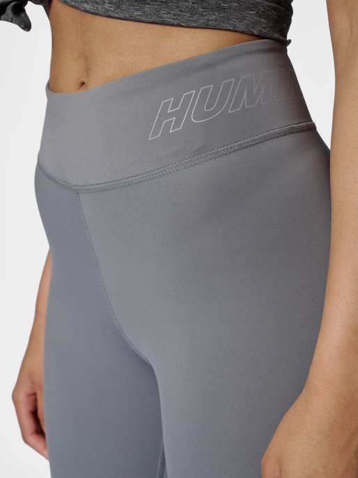hmlTE FUNDAMENTAL MID WAIST TIGHTS, QUIET SHADE, model