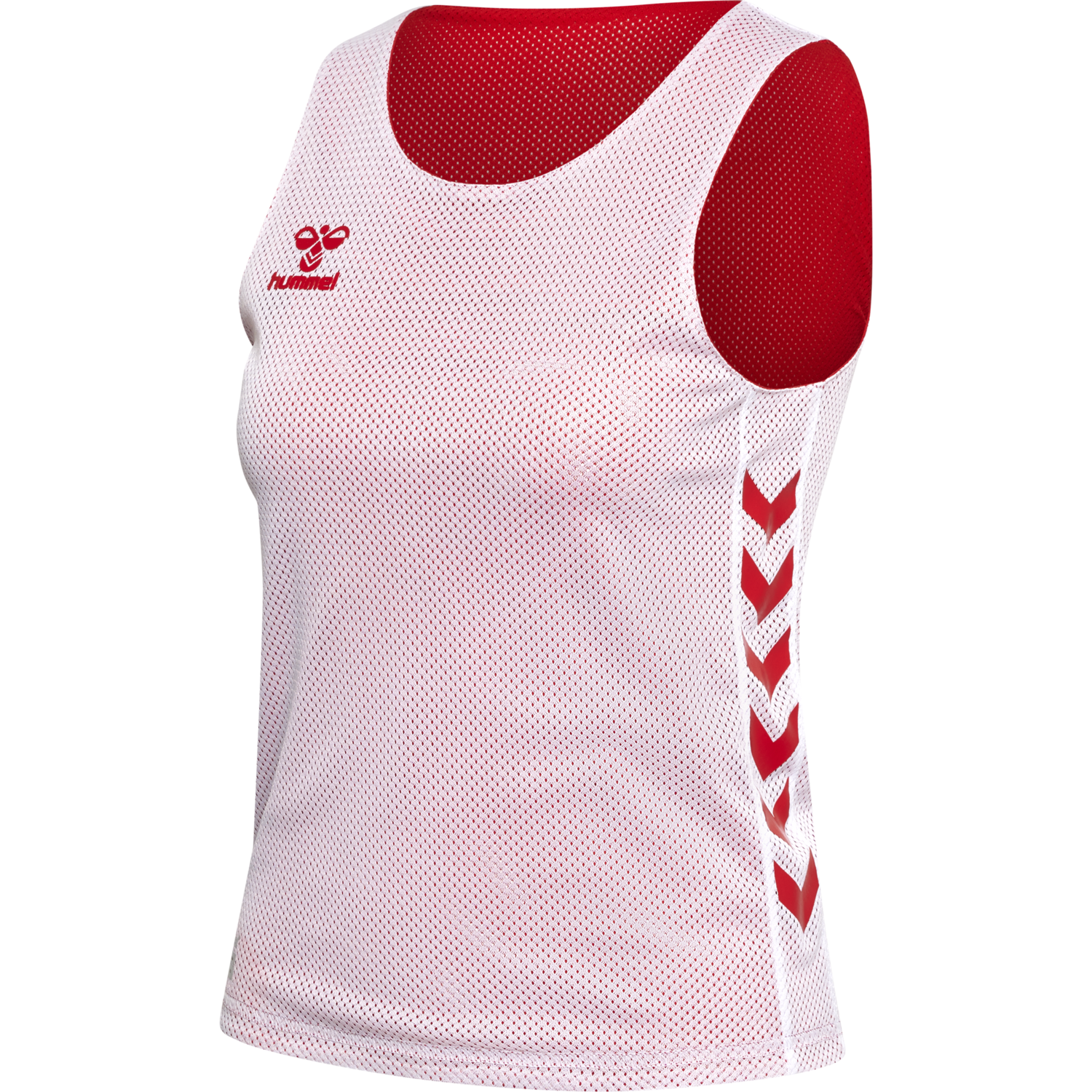 hmlCORE XK REVERSE BASKET JERSEY KI, TRUE RED/WHITE, packshot