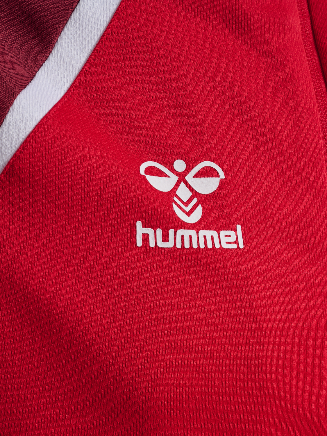 hmlLEAD 2.0 ZIP HOODIE, TRUE RED/MAROON, packshot