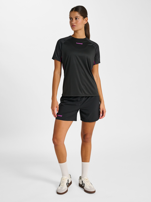 hmlBLAZE 2.0 TRAINING JERSEY S/S WO, BLACK/DAHLIA, model