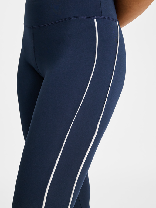 hmlPULSE PIPING MW TIGHTS, DRESS BLUES, model