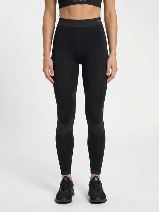 HUMMEL FIRST SEAMLESS TIGHTS WOMEN , BLACK, model
