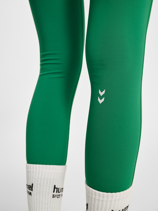 hmlPULSE HIGH WAIST TIGHTS, VERDANT GREEN, model