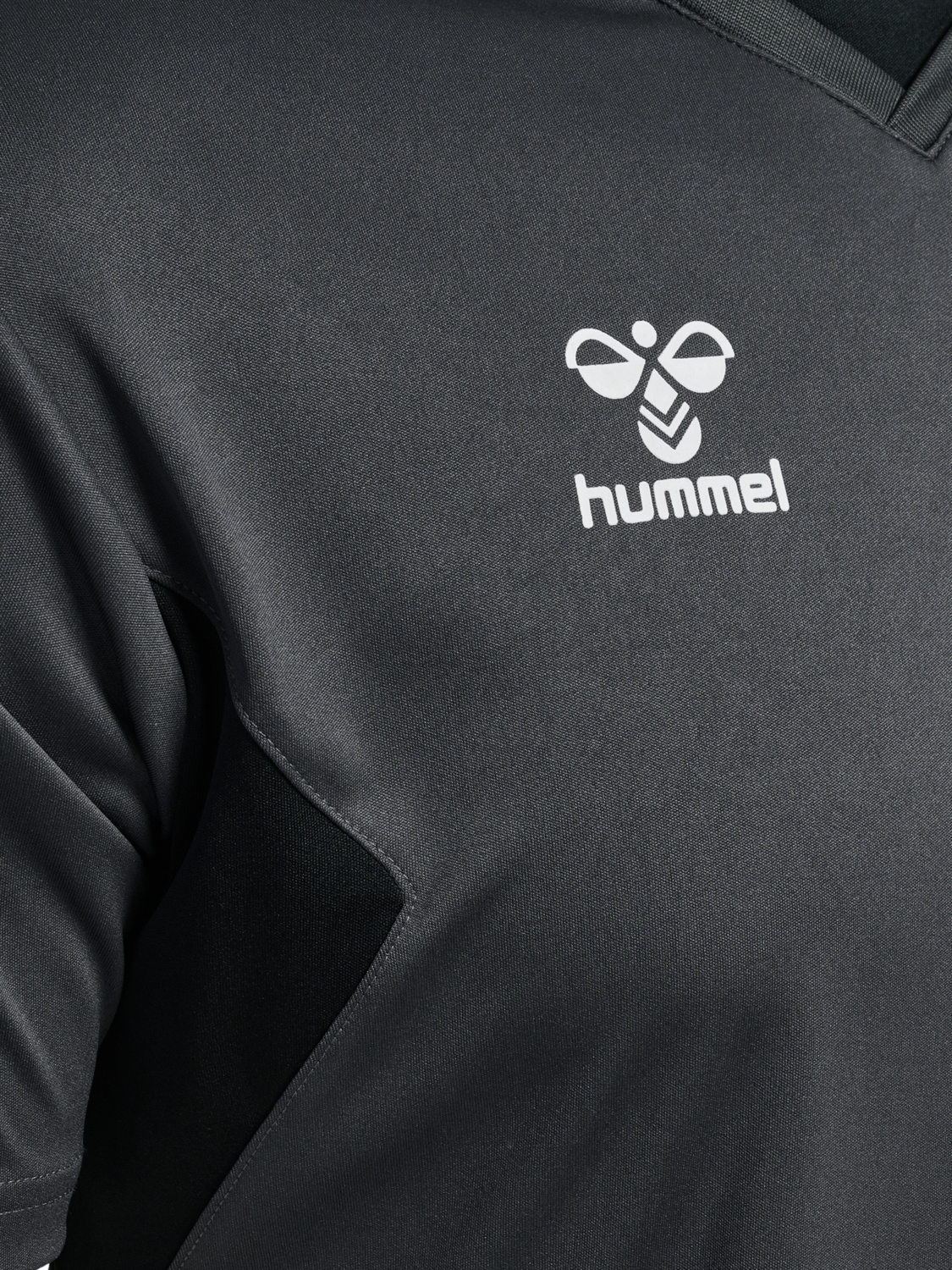 hmlAUTHENTIC PL JERSEY S/S, ASPHALT, packshot