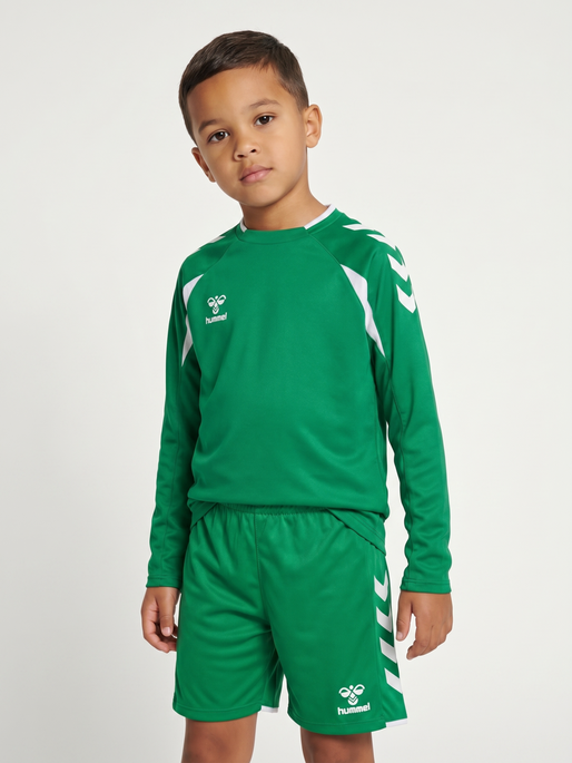 hmlCORE 2.0 CREW NECK KIDS, JELLY BEAN/WHITE, model
