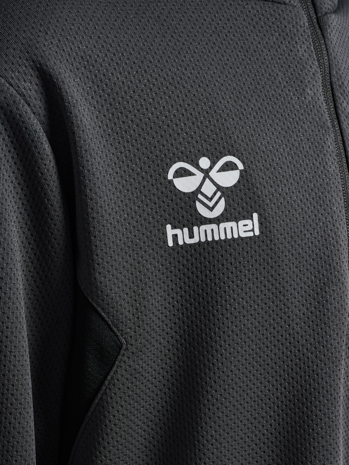 hmlAUTHENTIC HALF ZIP SWEAT KIDS, ASPHALT, packshot
