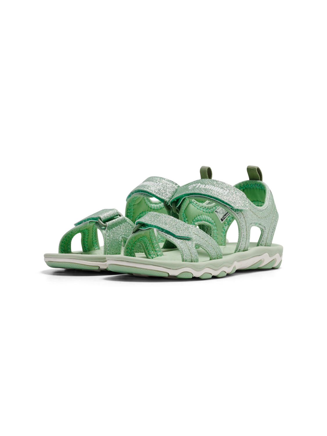 SANDAL GLITTER JR, FROSTY GREEN, packshot