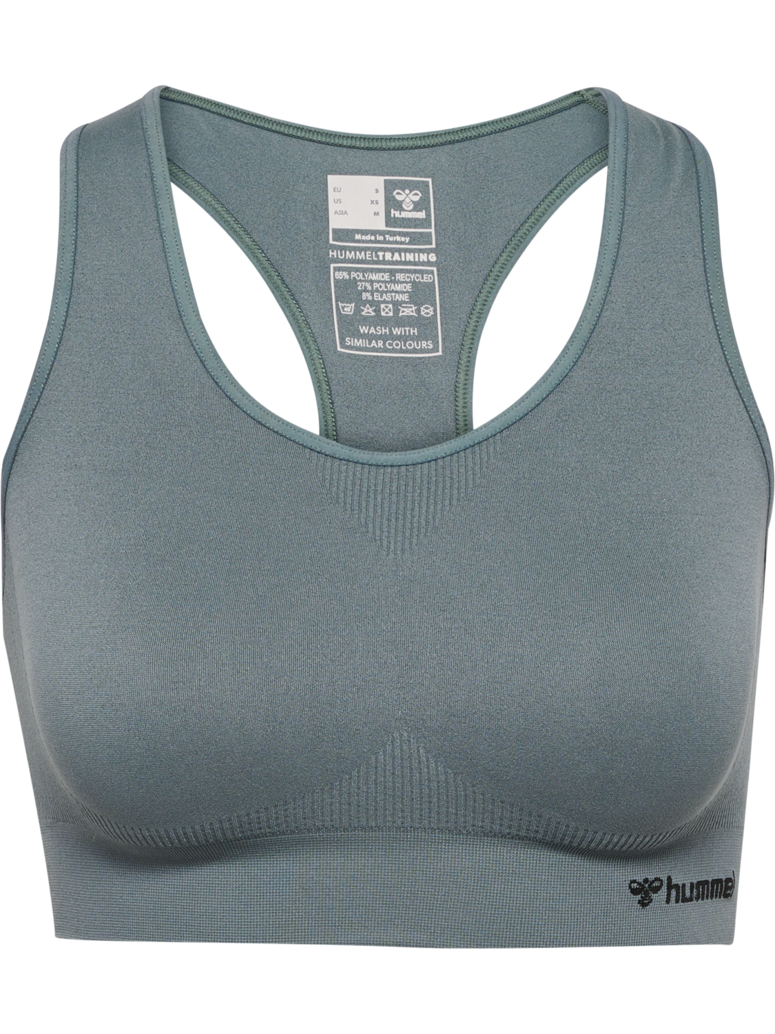 hmlTIF SEAMLESS SPORTS TOP, BALSAM GREEN, packshot