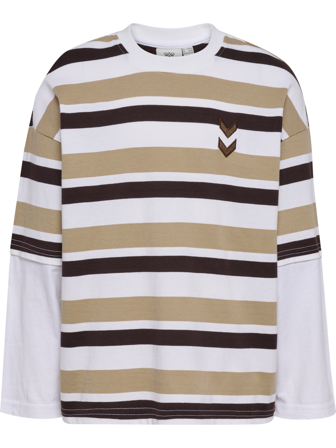 hmlJR SILLY T-SHIRT L/S, SILVER MINK, packshot