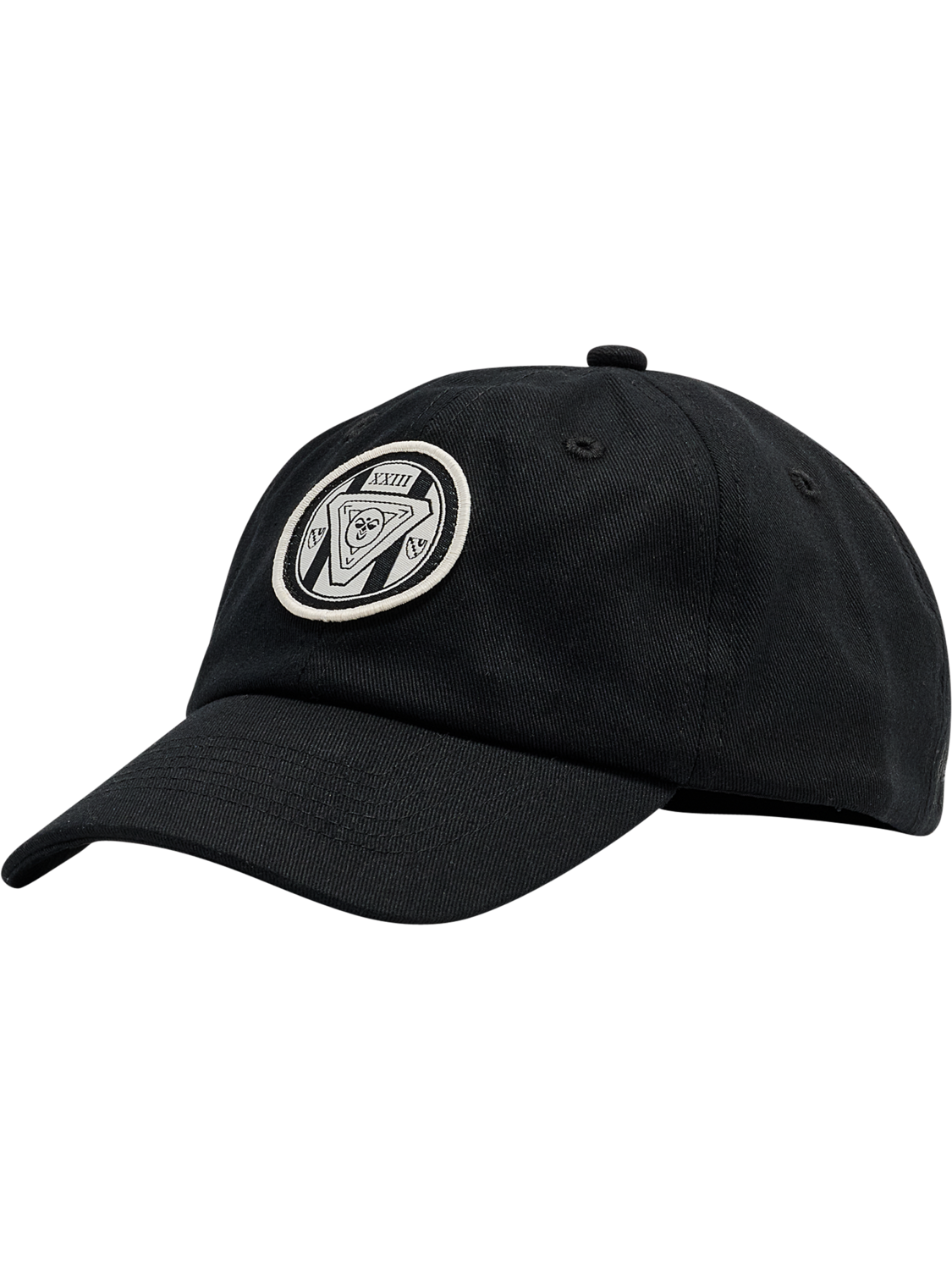 hmlJR BASEBALL BADGE CAP, BLACK, packshot