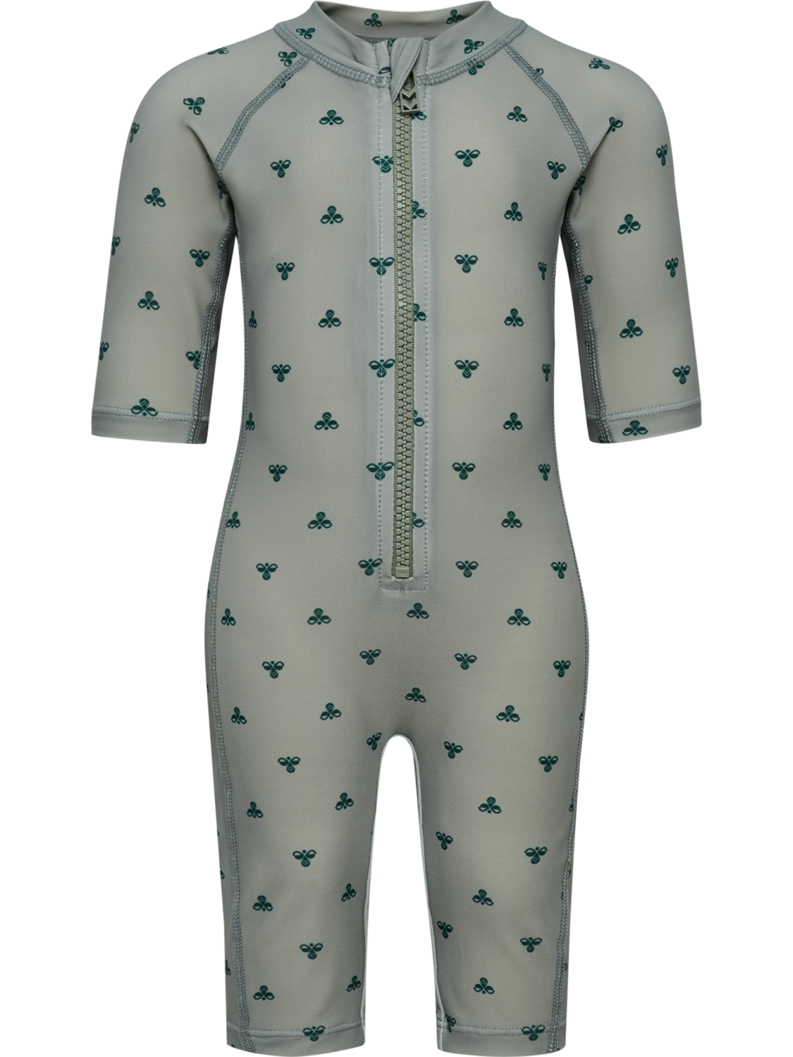 hmlMINI BEE AOP SWIMSUIT 3/4 SL, SHADOW, packshot