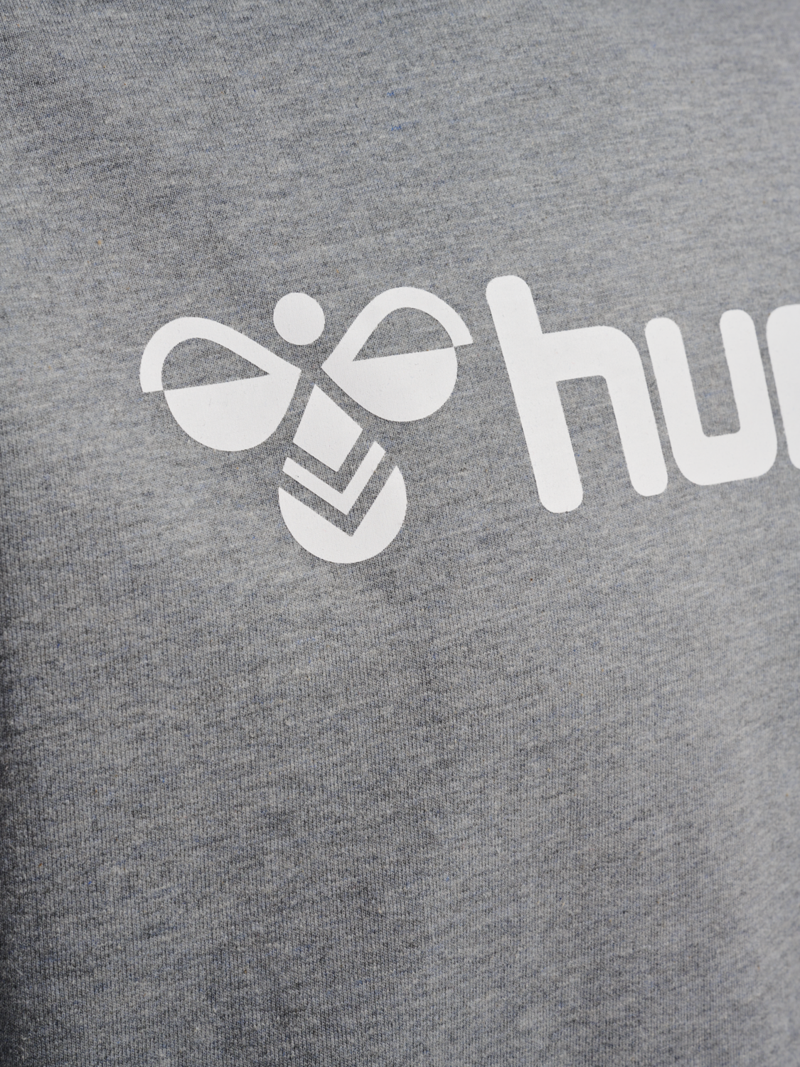 hmlGO 2.0 LOGO HOODIE, GREY MELANGE, packshot