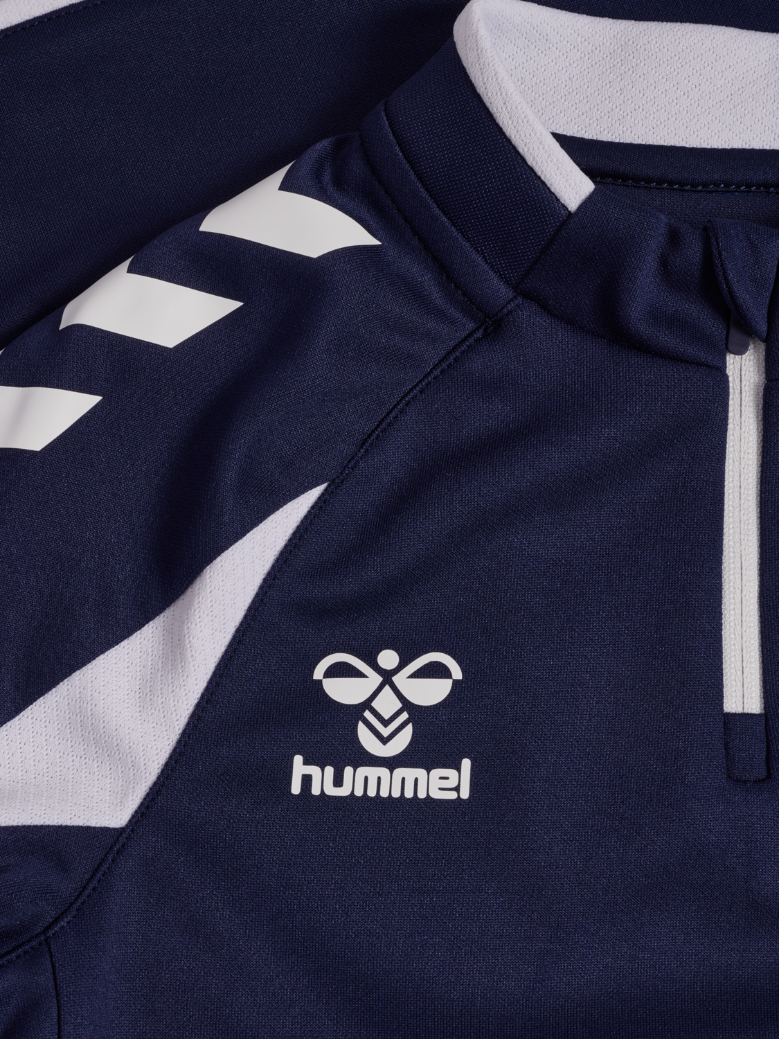 hmlCORE 2.0 HALF ZIP KIDS, MARINE/WHITE, packshot