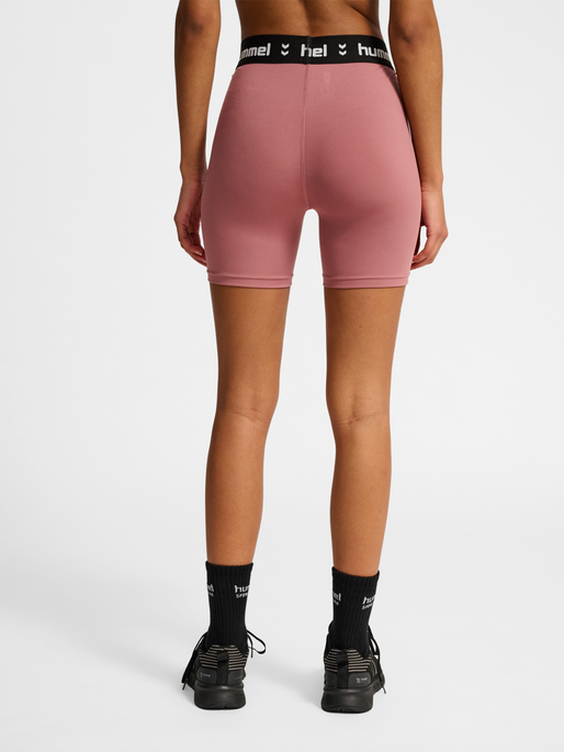 hmlPULSE MID WAIST SHORT TIGHTS, WISTFUL MAUVE, model