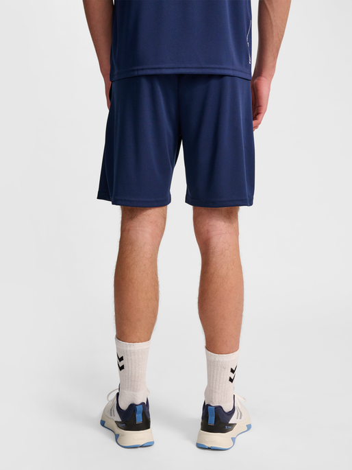 hmlPULSE TRAINING SHORTS, DRESS BLUES, model