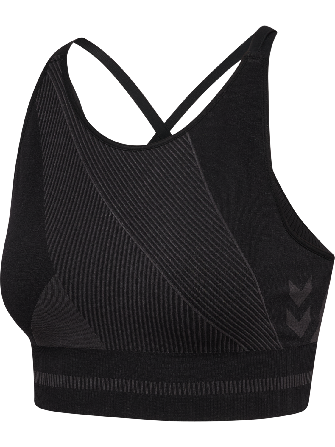hmlUNITY SEAMLESS BRA, BLACKENED PEARL, packshot