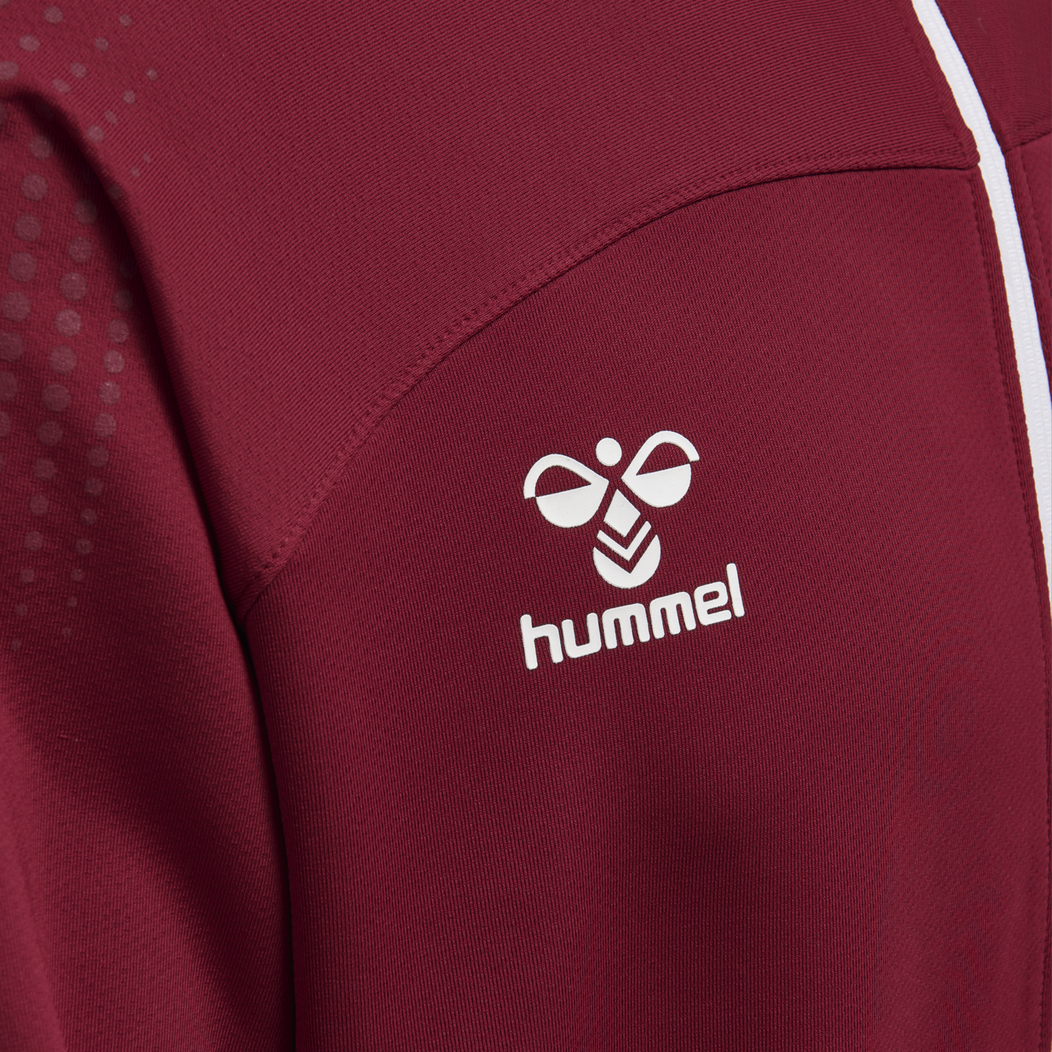 hmlLEAD POLY ZIP JACKET, BIKING RED, packshot