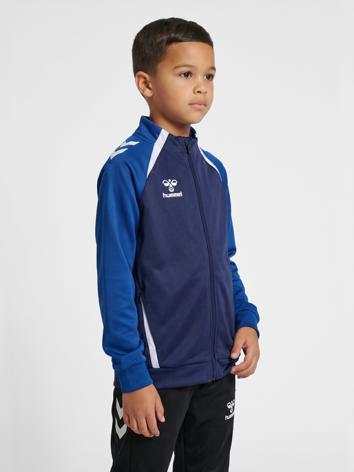 hmlLEAD 2.0 TRACK ZIP JACKET KIDS, MARINE/TRUE BLUE, model
