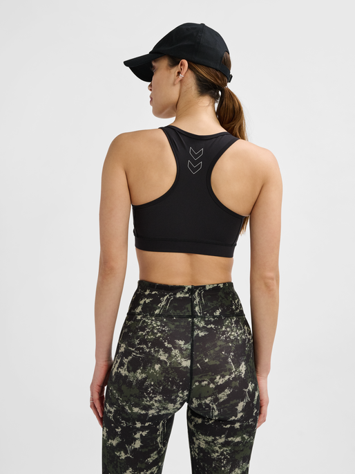 hmlTE FUNDAMENTAL SPORTS BRA, BLACK/WHITE, model