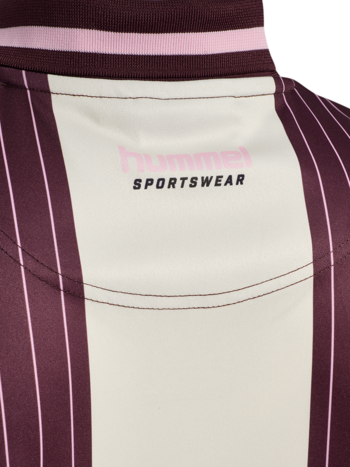 hmlLOOSE FB JERSEY S/S STRIPED, VINEYARD WINE, packshot