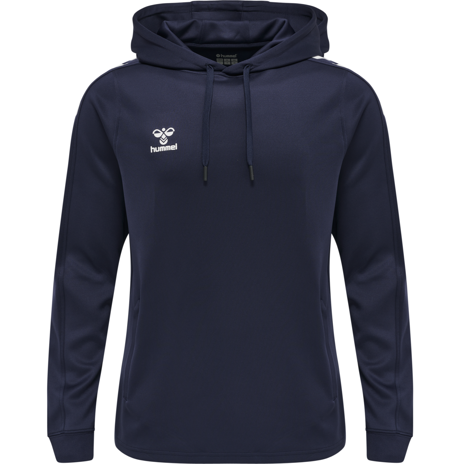 hmlCORE XK POLY SWEAT HOODIE, MARINE, packshot