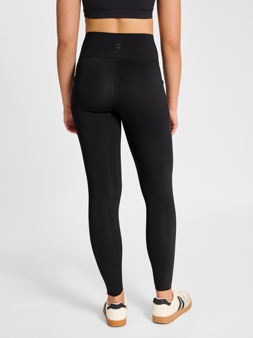 hmlHIIT INTENSITY HIGH WAIST TIGHTS, BLACK/EBONY, model